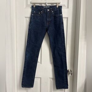 Mackintosh Slim Leg Men's Dark Wash Blue Jeans Size 28 Made in Japan